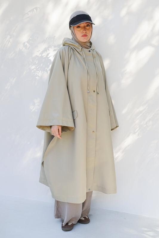 Tesettür Pelerin Yağmurluk - %100waterproof