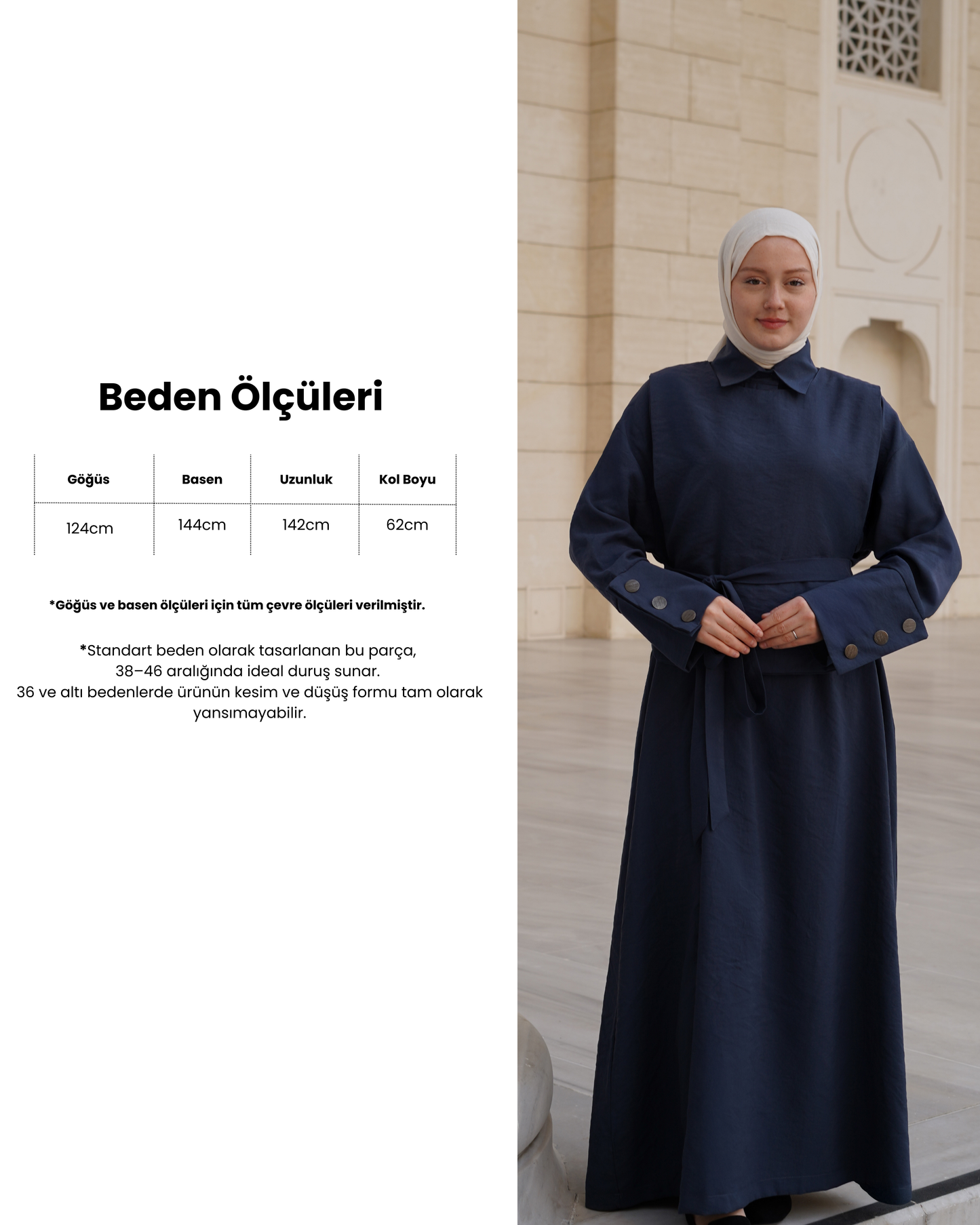 İndigo Tensel Yelek Elbise