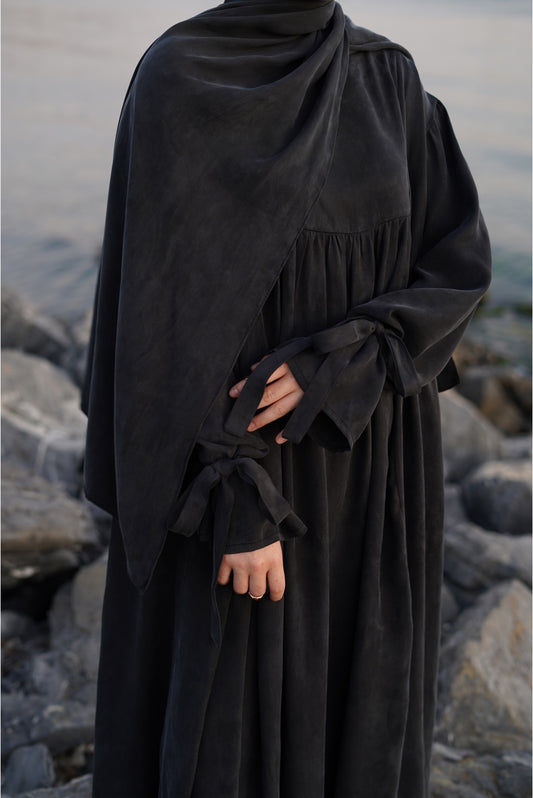 İpek Kupra Siyah Şal