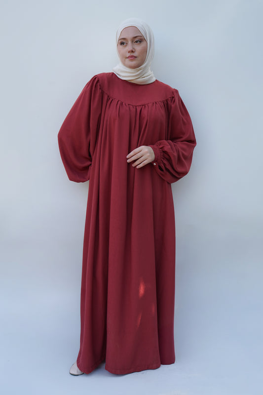 Kiremit Pamuk Bürümcük Elbise