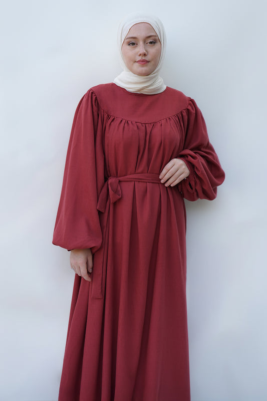 Kiremit Pamuk Bürümcük Elbise