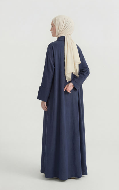İndigo Tensel Yelek Elbise