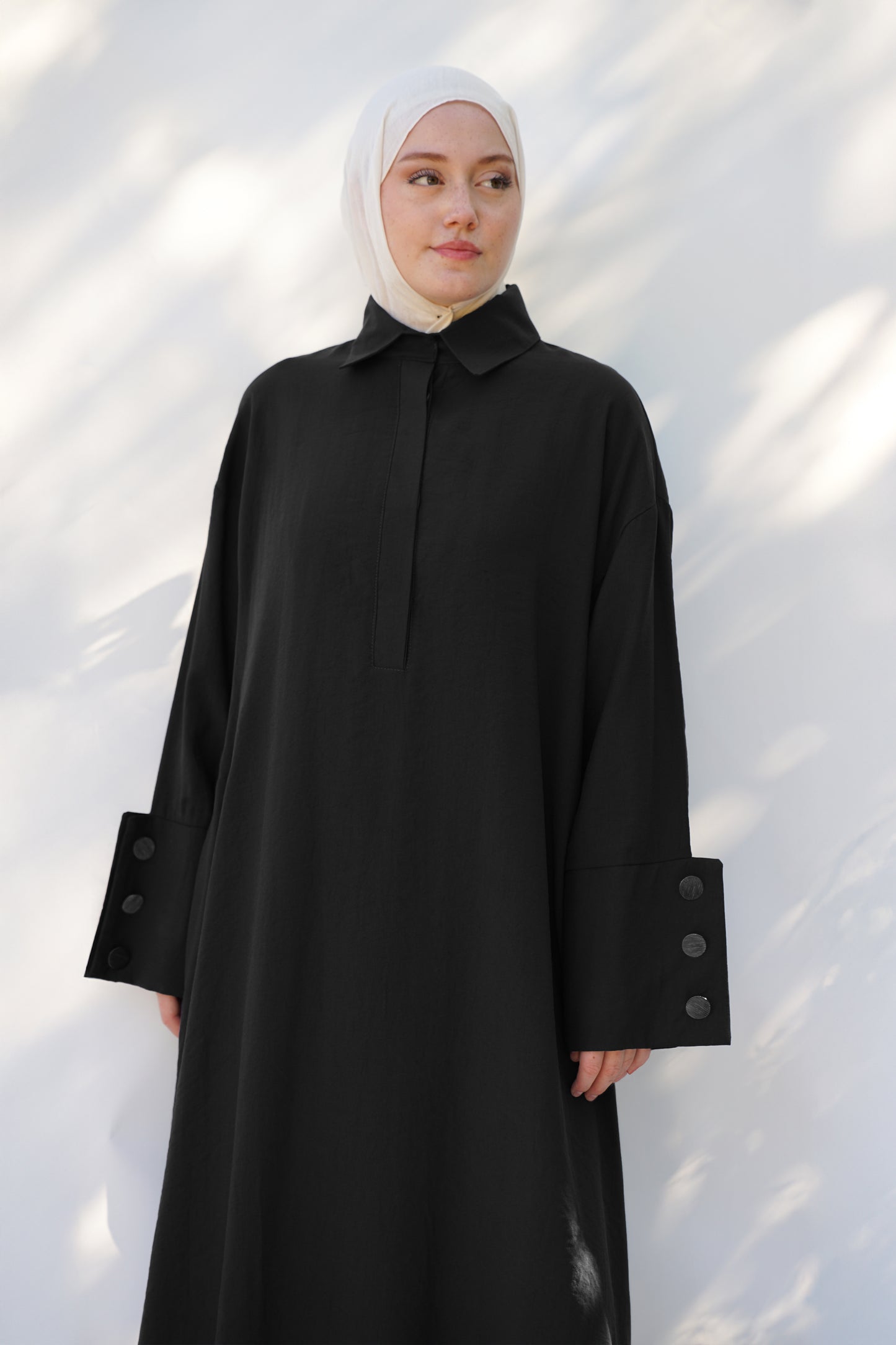 Siyah Tensel Yelek Elbise