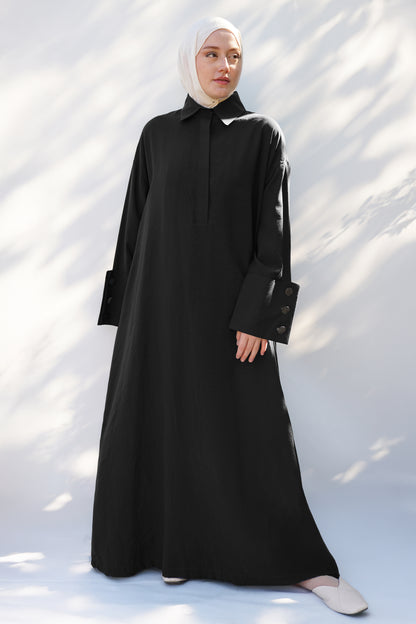 Siyah Tensel Yelek Elbise