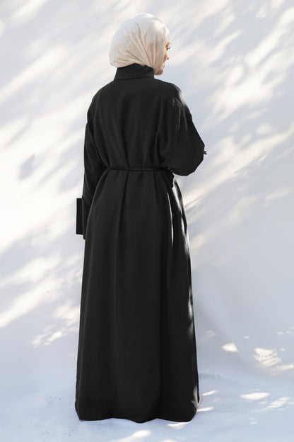 Siyah Tensel Yelek Elbise